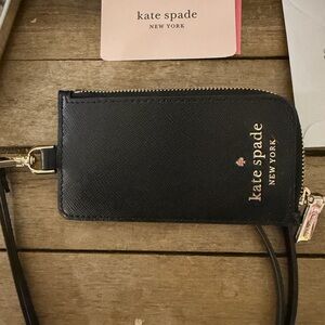 Kate Spade Navy Leather Wristlet
